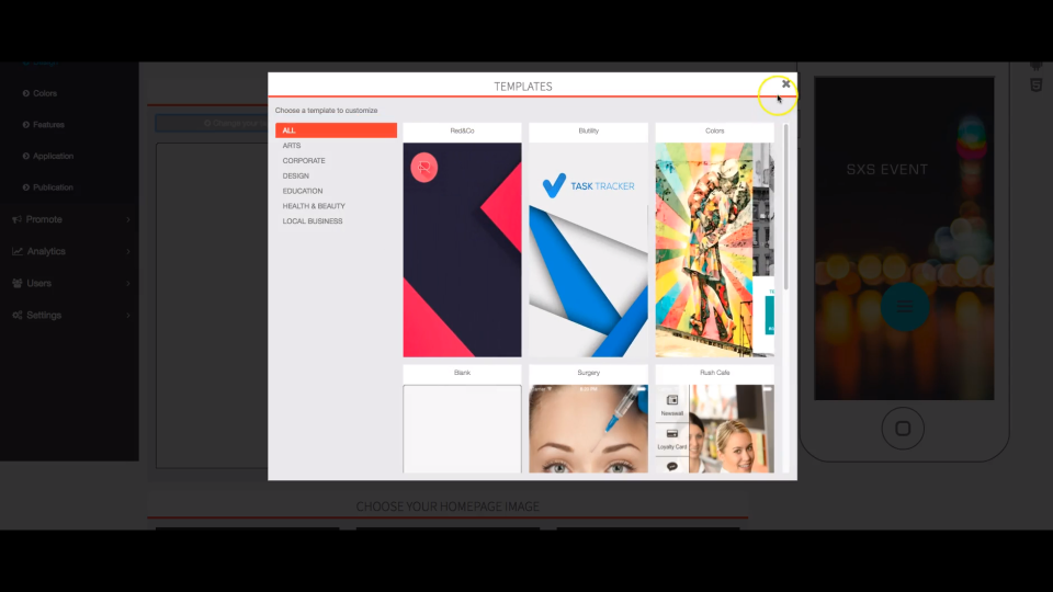 screenshot of SIBERIAN CMS